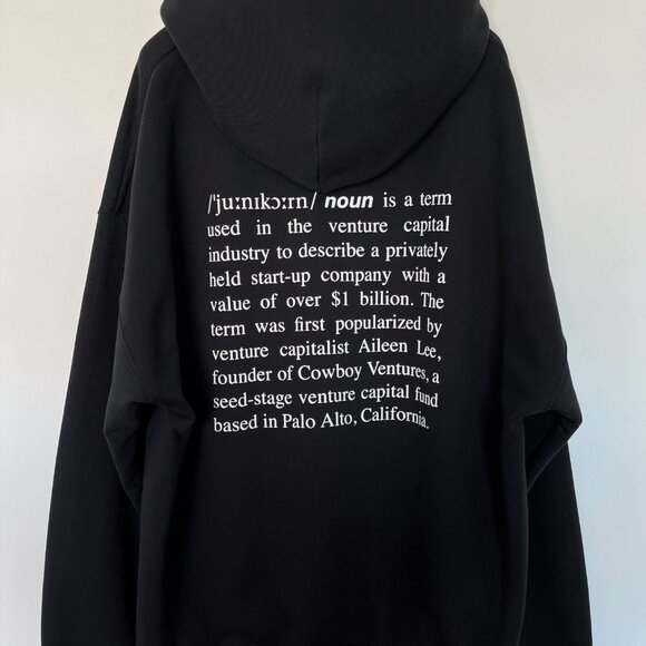 VETEMENTS - IPO Trade Unicorn Definition Venture Capitalist Hoodie FW22 - Picture 7 of 16